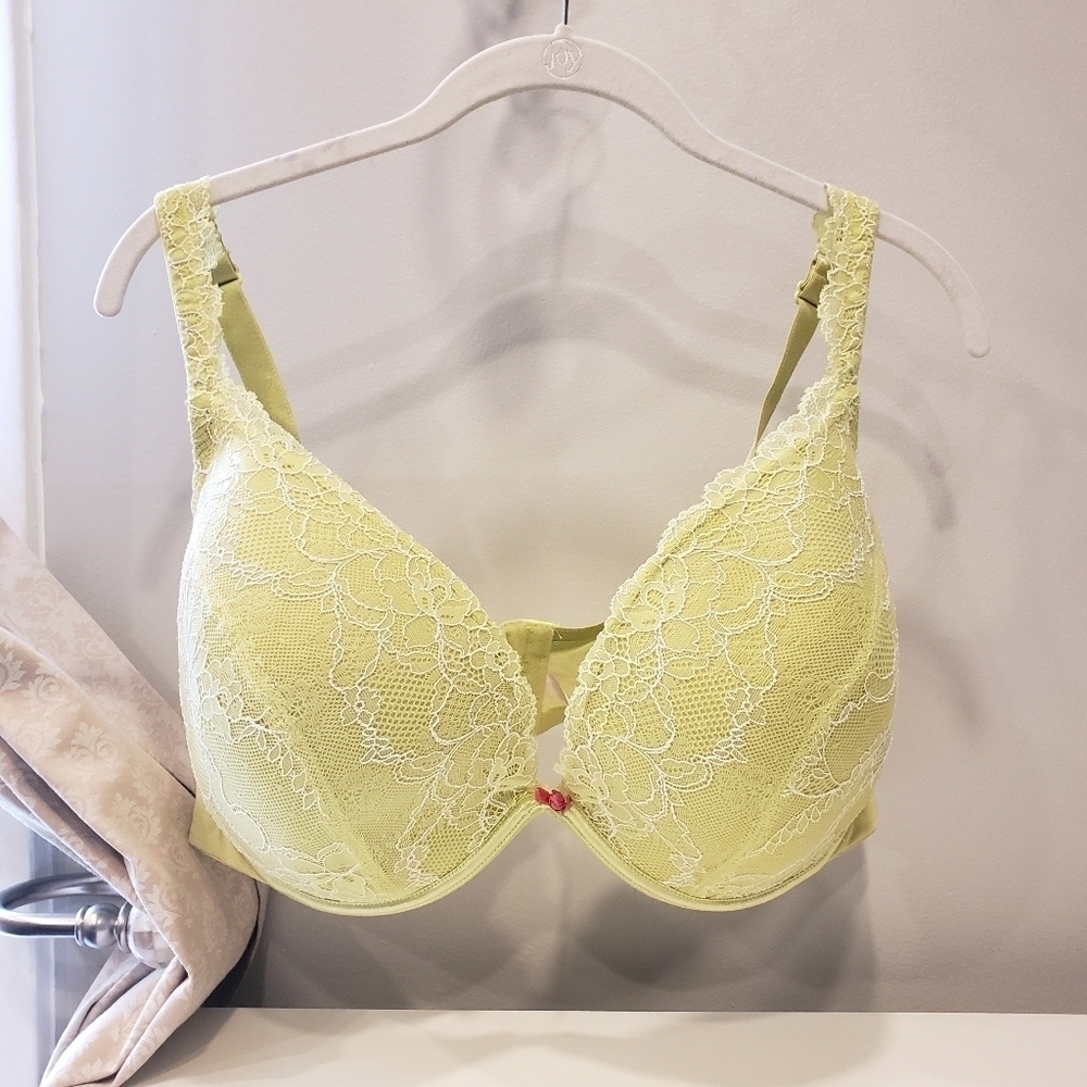 Cacique Chartruese Padded Plunge Bra - 44DDD